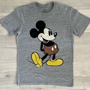 Disney Giant Mickey Mouse Gray Graphic T-Shirt
